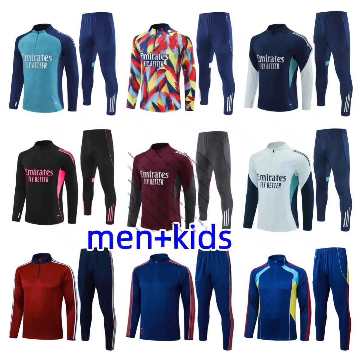 2026 27 Arsenale tracksuits sets Men kids ArsenalE soccer tracksuit Half pulled Long Sleeve saka Gunners training suit survetement foot chandal jogging kits