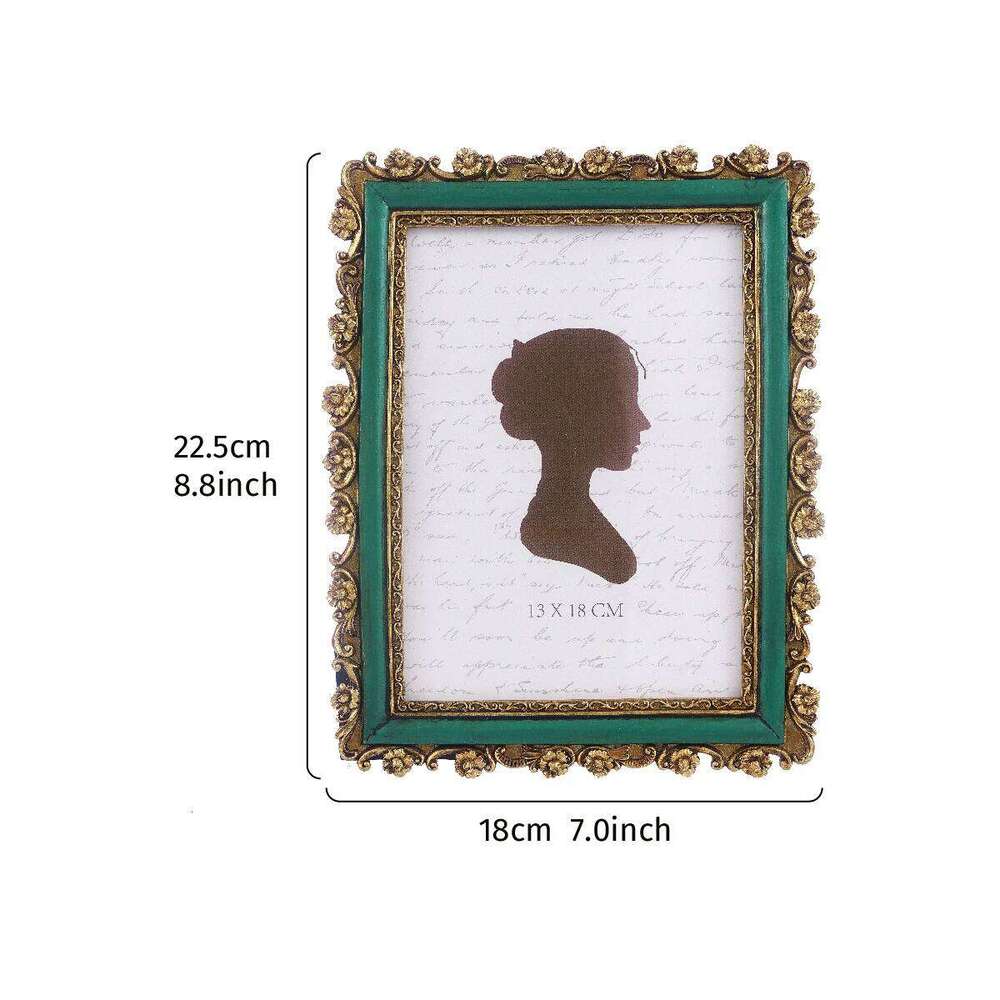 1PC, resin material three-dimensional crabapple pattern home decoration frame, rectangular display photo frame S260205