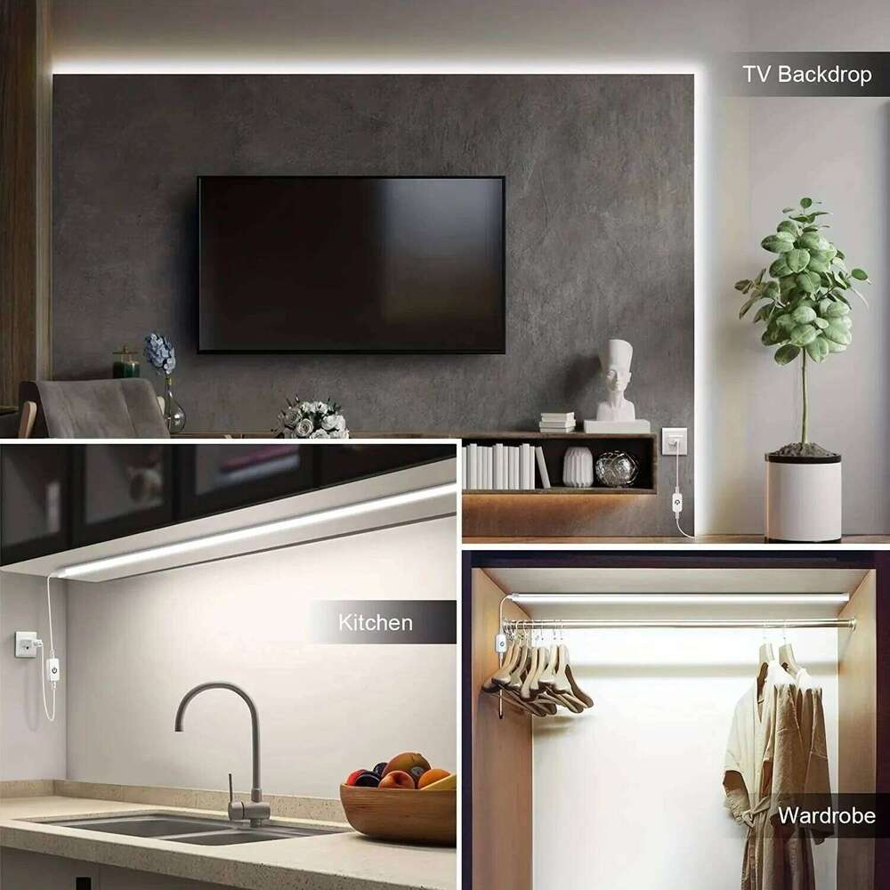 Touch Sensor LED Strips USB 5V Dimmable 120LED/M DIY Home Decor Flexible Tape Neon Signs Belt Waterproof Lighting Lamp Z260206