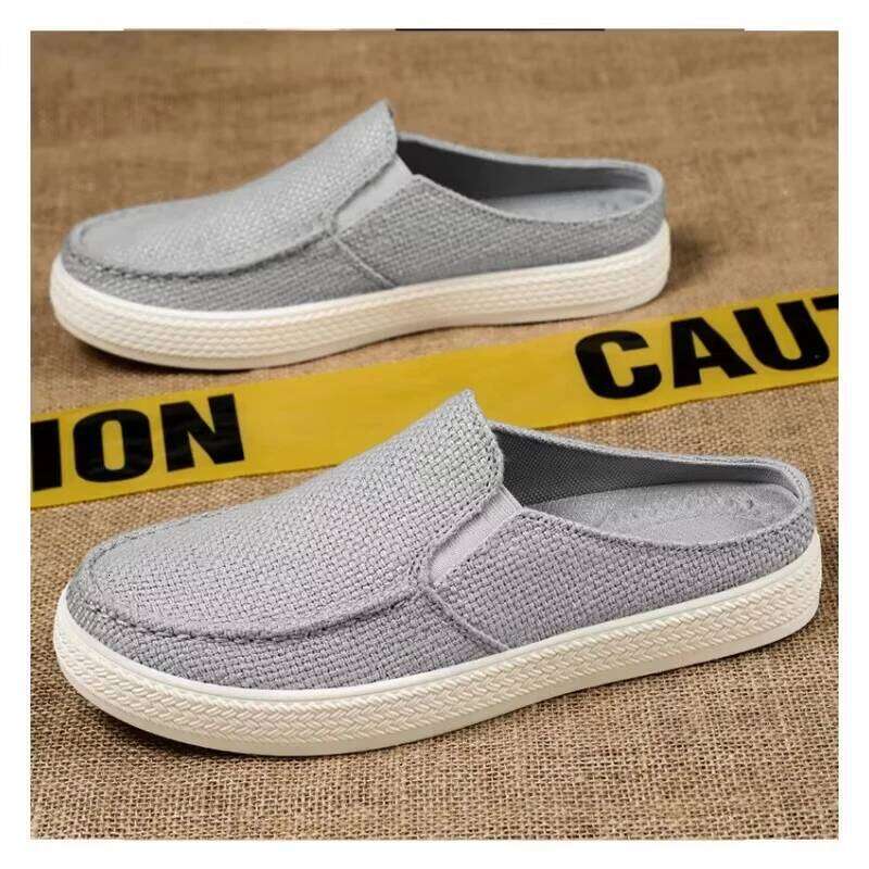 Soft Bottom Half Drag Breathable Casual Sneakers Comfort Men'S Summer Cheap Shoes Clearance Free Shipping