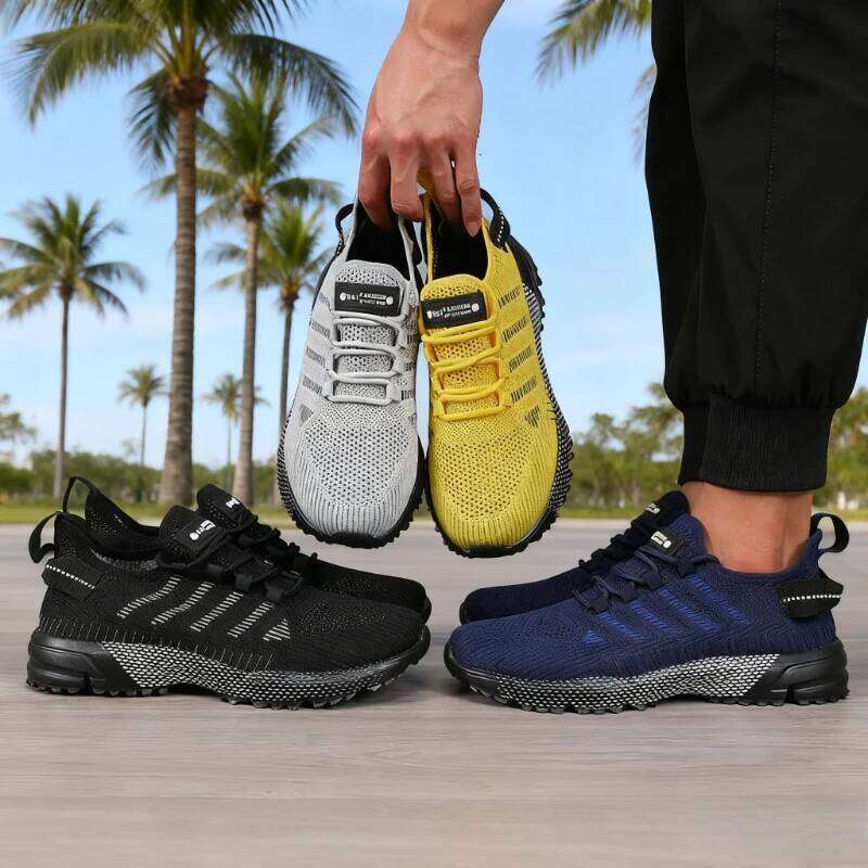 for High Quality Male Breathable Fashion Gym Casual Light Walking Sneakers Non Slip Men Shoes Tenis Masculino