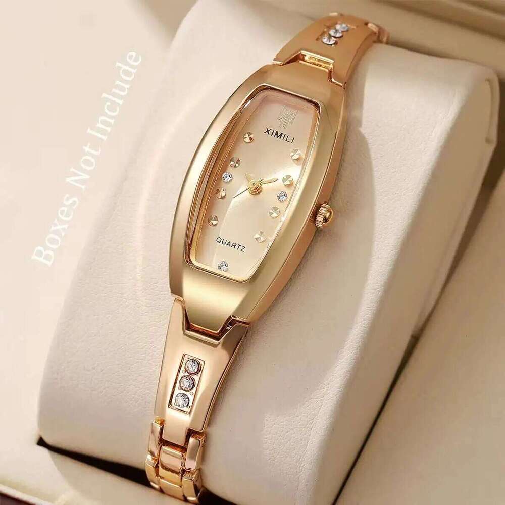 Luxury Rhinestone Women Watches Fashion Oval Dial Ladies Quartz Watch Reloj MujerWithout Box Z260206