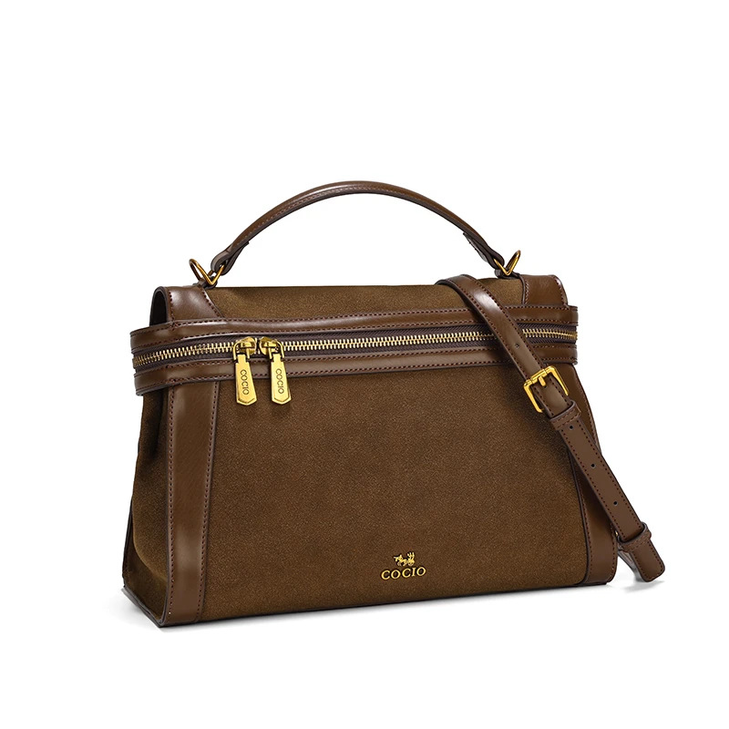 New design COCIO handbag - a trendy vintage style, versatile and fashionable crossbody bag with ample capacity, simple and stylish commuter small bag.
