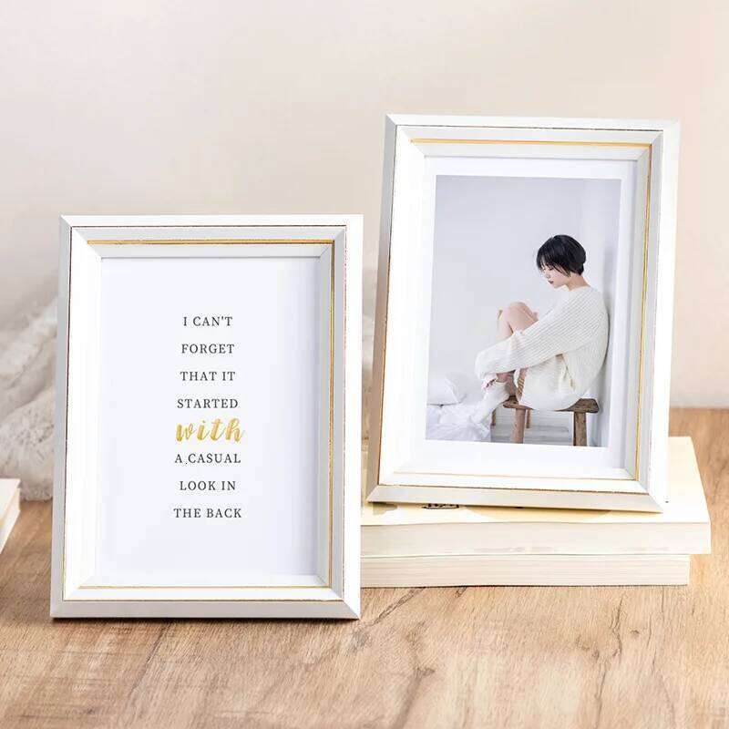 New Picture Frame & Album,simple literary table,DIY wall,creative small ornaments,6 7 8 10 inch A4 photo frame S260205