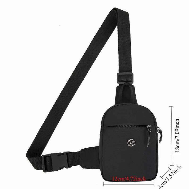 Nylon Crossbody Waterproof Sling Pack Men Women, Chest Shoulder for Outdoor Running Cycling Travel Hiking, Phone Bag XJ260129