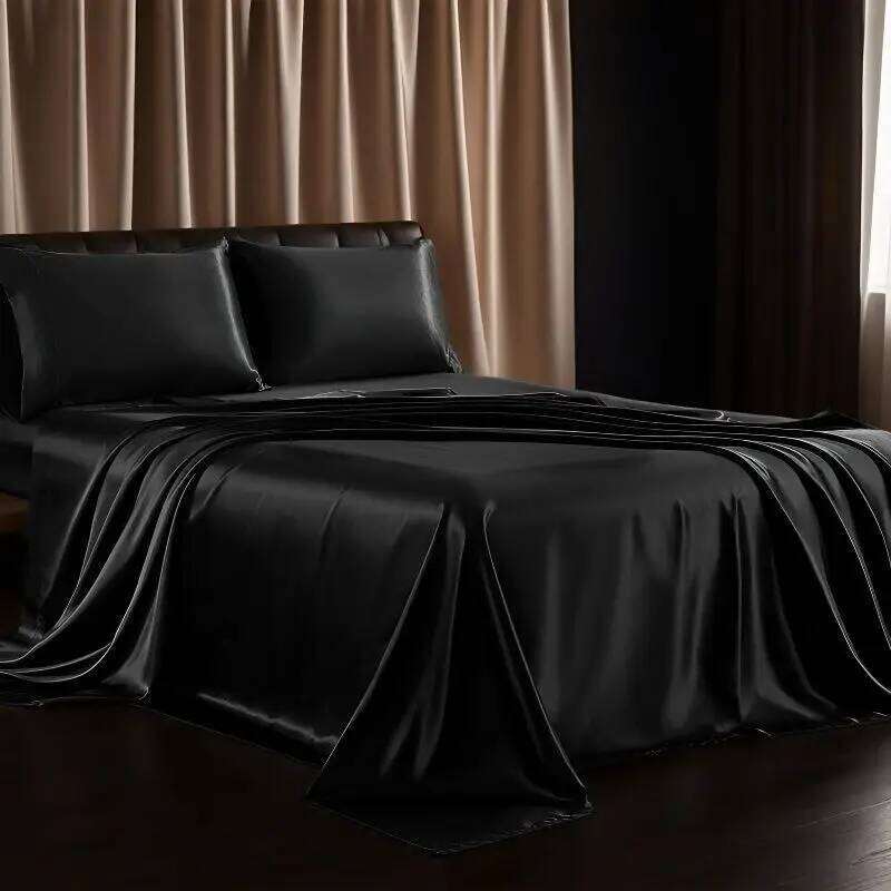 Ultra Soft Sheets- 3/4 Pieces Hotel Luxury Bed Sheets Deep Pockets Easy Care Cooling & Breathable - XJ260206