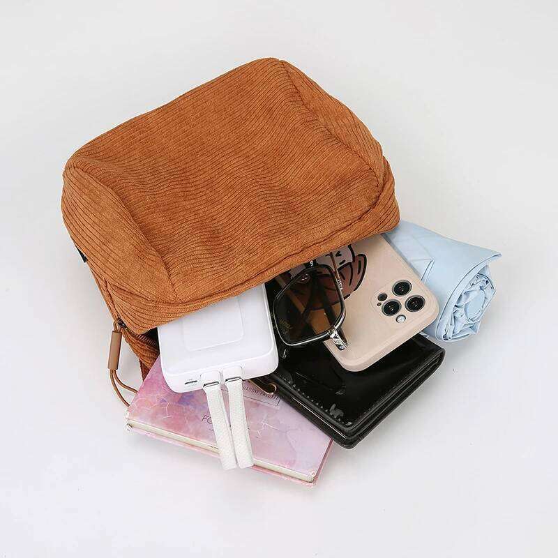 Trendy Fashionable Shoulder Bag, Versatile and Stylish Corduroy Crossbody Bag for Everyday Wear XJ260129