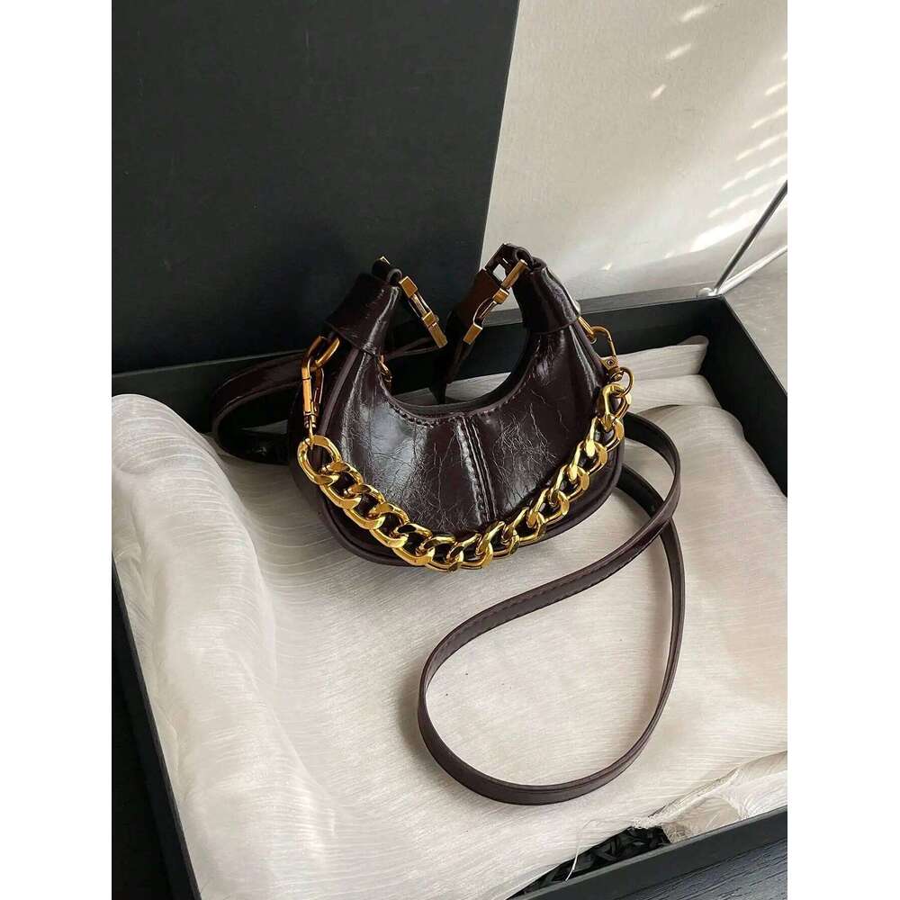 Fashionable Small Handbag, Minimalist Stylish Texture Elegant Style Shoulder Bag, New Casual Top Handle Bag For Women Y260205