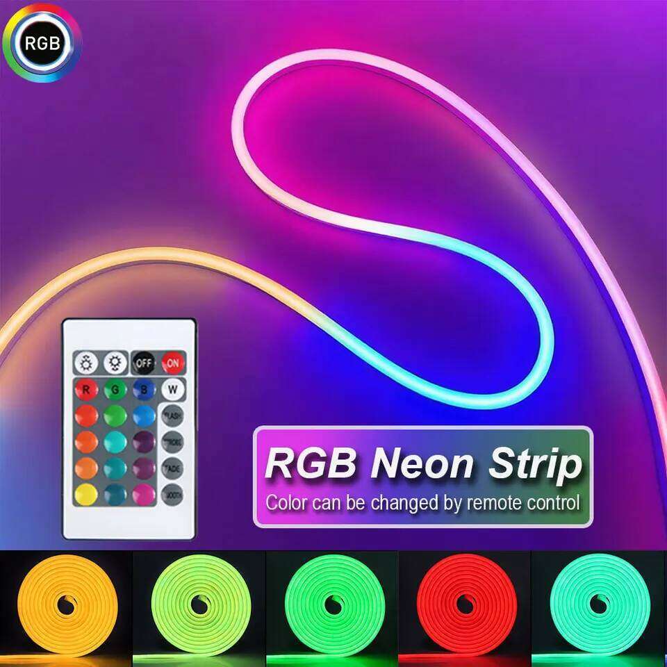 RGB Neon LED Lights USB 5V Strip IP65 Waterproof Control Led Flexible Diode Decoration For Home Living Room Decor Lighting Z260206