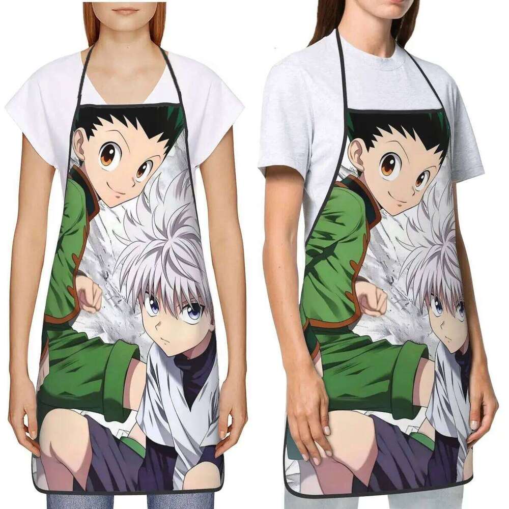 Anime X Hunter Aprons Chef Cuisine Tablier Sleeveless Bib Kitchen Cleaning Pinafore for Women Men Painting S260205