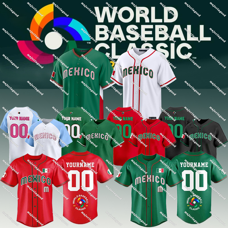 2026 WBC World Baseball Classic jersey team Mexico Baseball jersey 2026 Randy Arozarena Jarren Duran Luis Urias Taijuan Walker Alejandro Kirk Patrick Sandoval