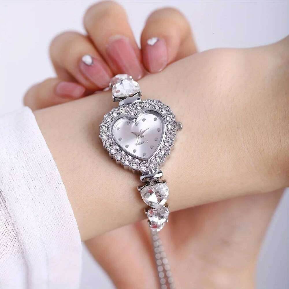 Elegant Women's Quartz Watch Luxury Rhinestone Bracelet Band Wristwatch Reloj Mujer Girls Clock Gift Z260206
