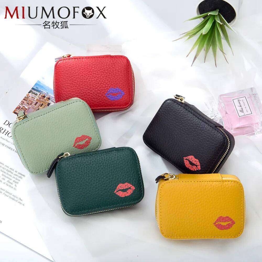 Mini Portable Cosmetic Leather Storage Bag New Envelope Small Lipstick Case Mirror Y260206