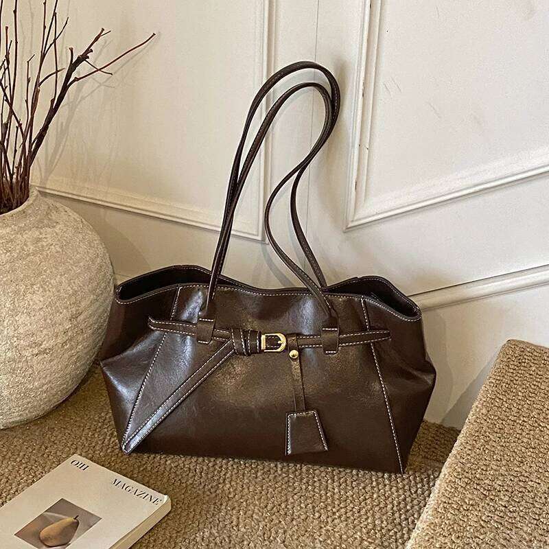 Elegant Ladies Leather Shoulder Bag, Women Crossbody Messenger Handbags, Popular Classic Tote Bags By Luxury Brand Y260205