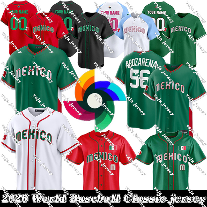 team Mexico Baseball jersey 2026 WBC Jersey World Baseball Classic jersey Randy Arozarena Jarren Duran Luis Urias Taijuan Walker Alejandro Kirk Patrick Sandoval
