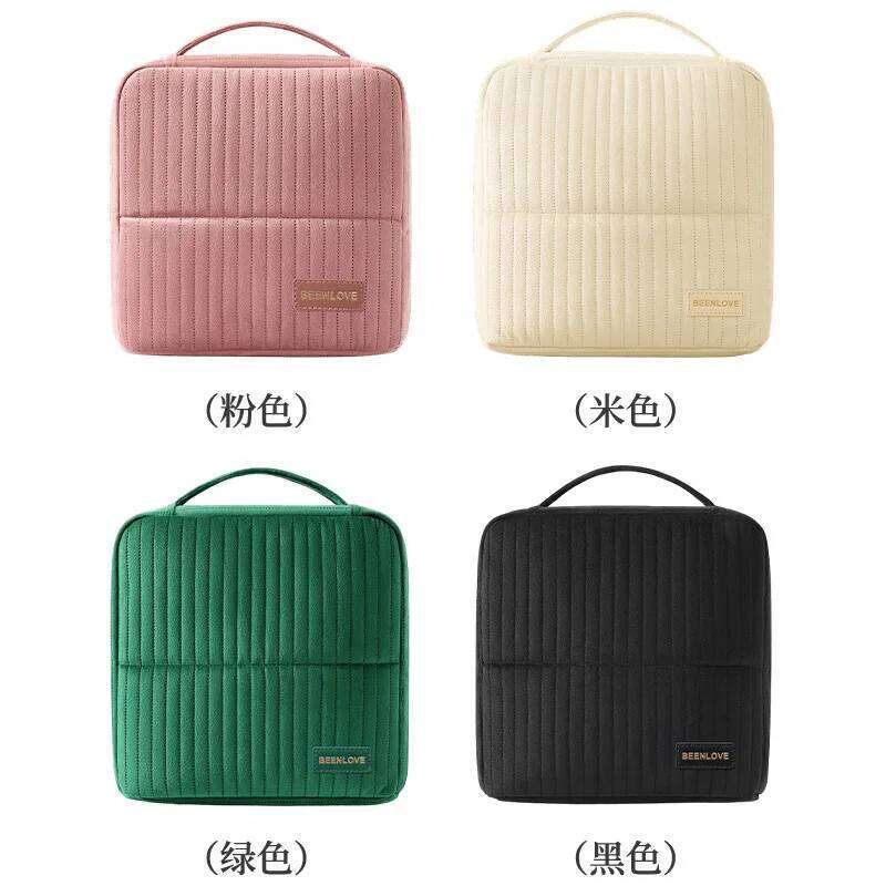 Winter Fall Large Capacity Travel Cosmetic Bag Multi-Pocket Makeup Organizer Pouch for Toiletries Brushes Cosmetics Storage Y260206