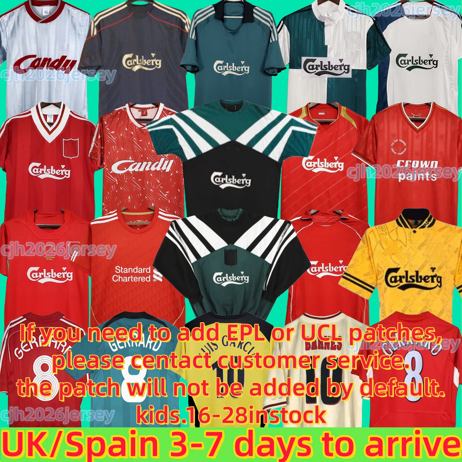 04 05 Retro Soccer Jersey Gerrard 1982 FOWLER DALGLISH Football Shirts TORRES 85 89 Maillot 06 07 Barnes 08 09 Rush 93 95 96 97 McMANAMAN 2010 2011 Alonso GK finals