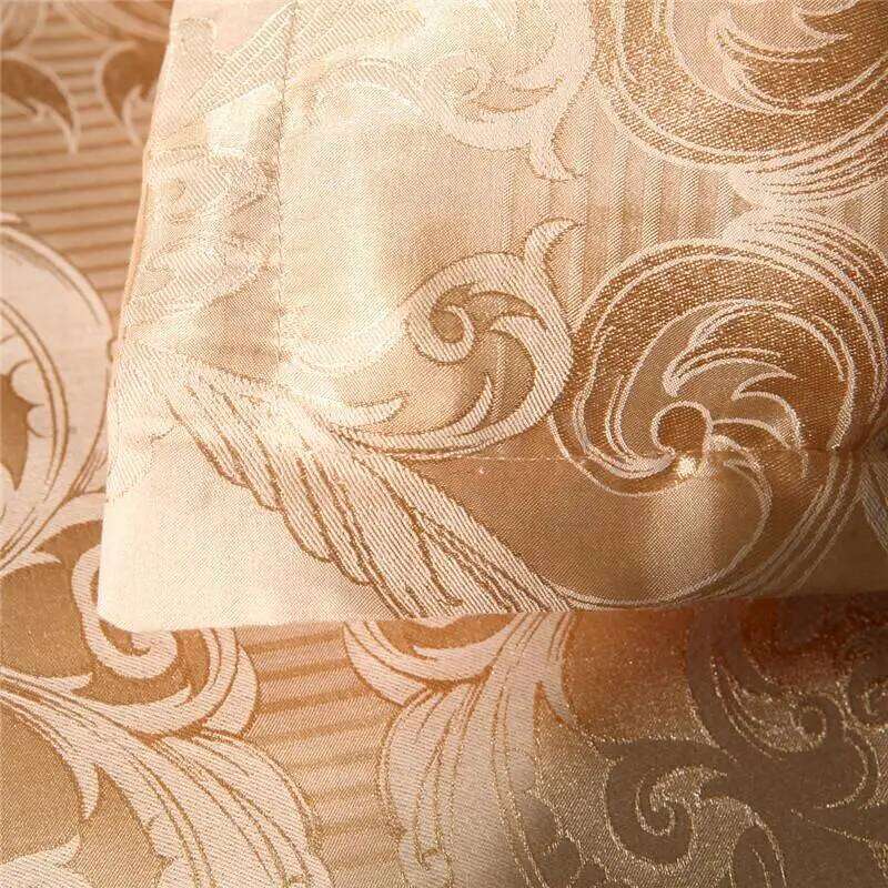 50 Bedding Set Queen King Size Duvet Cover Silky Bed Linens Quilt High Quality Luxury Gold Colour 2/3pcs Comforter XJ260206