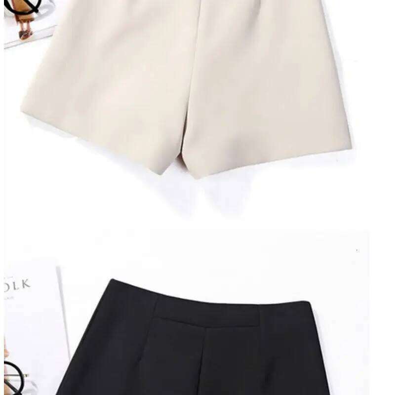 High-waisted A-line Black Slim and Loose Summer Thin Outer Wide-leg Pants C260206