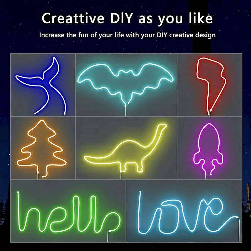 5m 12V LED Strip Lights Waterproof Silicone Neon Lamp Outdoor DIY sign Diode Tape Home Garden Decor Aquarium Light Z260206