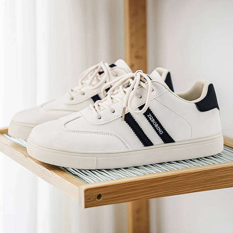 2026 Spring Autumn New Model Wear-Resistant Lightweight Retro for Men, Popular Student Campus Black and White Color Matching Casual Sneakers