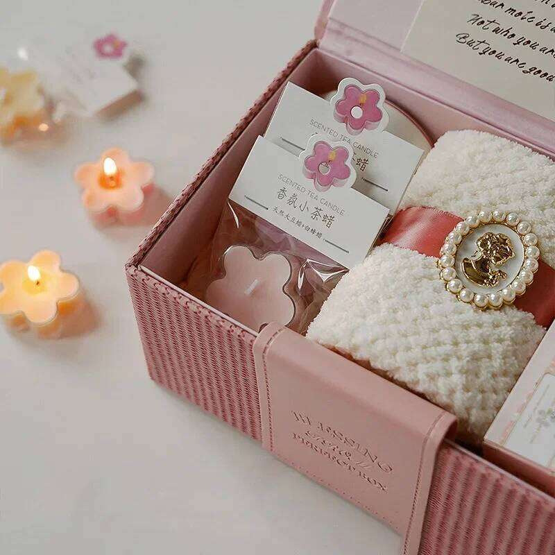 Flower 4h Tea Light Scented Aromatherapy Soy Wax Candles Wedding Birthday Candle Party Home Decoration S260205