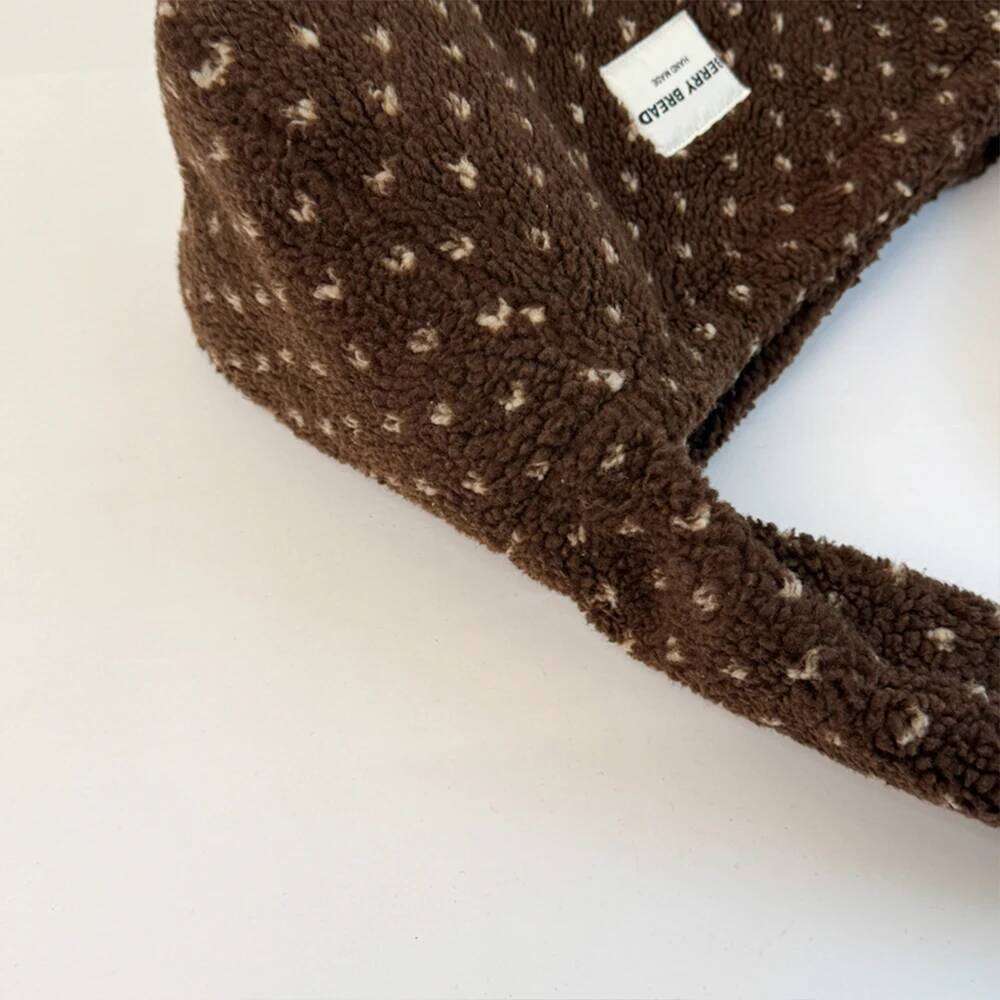 New Autumn and Winter Plush Love Shopping Large Capacity Crossbody Bag, Single Shoulder Furry Bag XJ260129