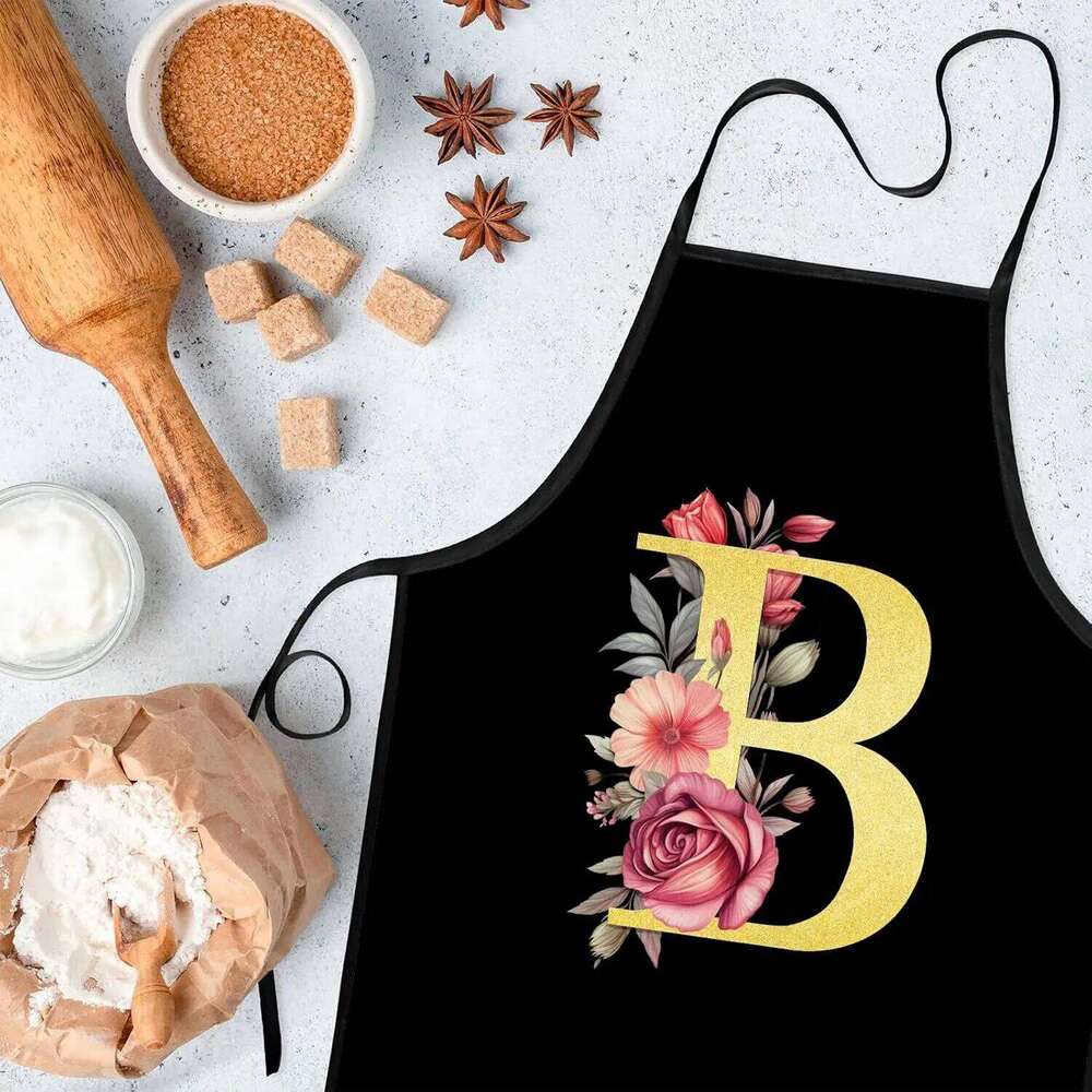 Monogrammed Monogram Aprons A-Z Initial Gifts Women, Letter Apron for Cooking Baking S260205