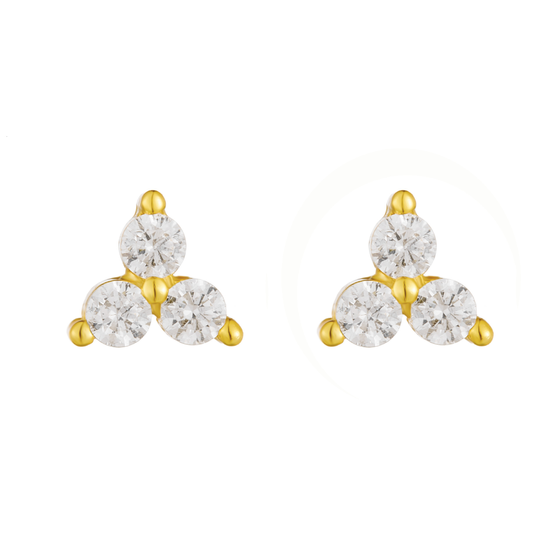s925 sterling silver diamond-studded earrings, elegant and light luxury ins-style floral micro-inlaid zircon geometric earrings