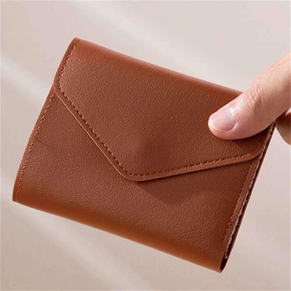 Women Multi-card Multifunction Card Holder Coin Purse Fashion Simple Three Fold Short Clip Female Mini Wallet Y260206