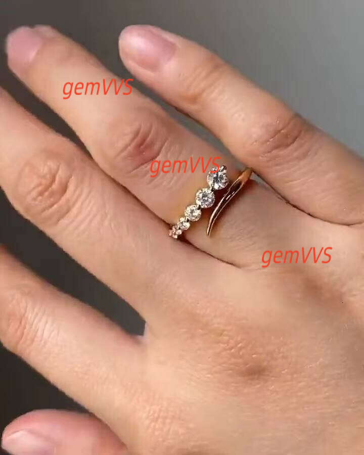 Direct Factory Supply 10K Solid Gold Moissanite Diamond Ring For Wedding & Daily Wear Use Available At Export Price