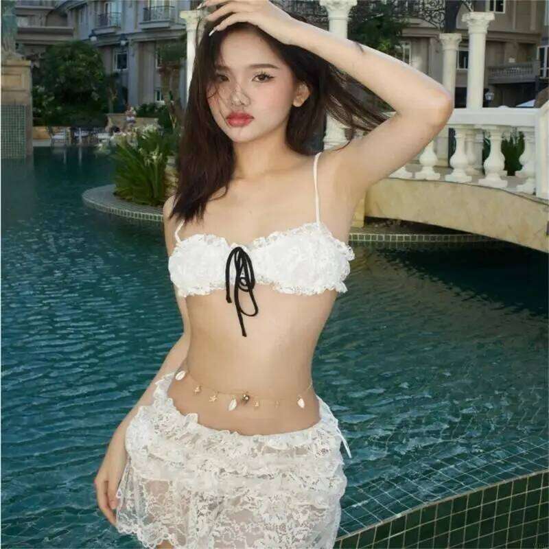 Women Low Waist Swimming Female Swimsuits 3 Pcs Swimwear Backless Bathing Suit for Beachwear Y08C XJ260206