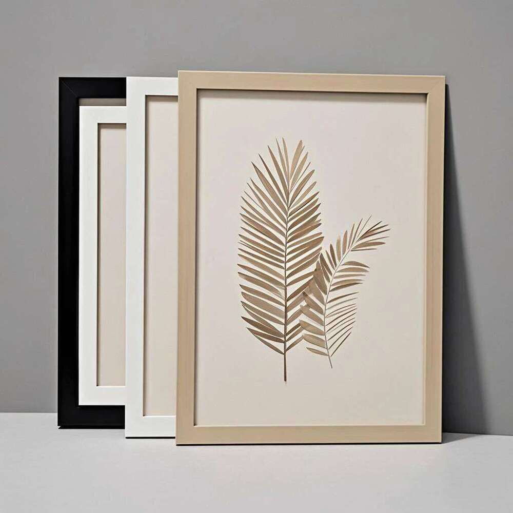 3pcs Black White Apricot A4 A3 Solid Wood Photo Mounted on The Wall or Desktop Poster Frame Comes with Hardware S260205