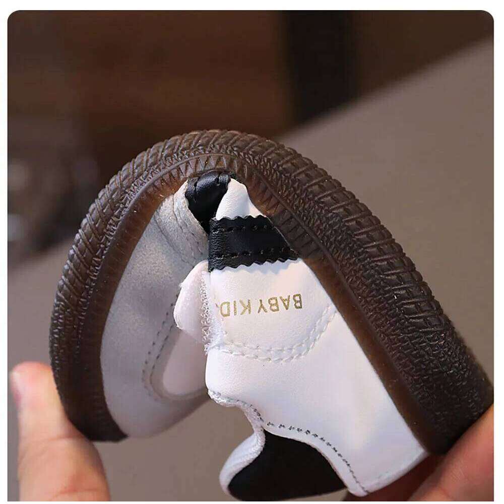 PU Leather Sport Children Soft-soled Waterproof Girl's Sneakers Ergonomics Anti-slippery Toddler Shoes For Kids 26Y0206