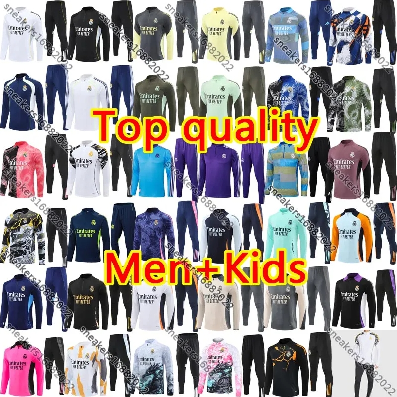 2026 27 Real chandal madrids Tracksuit soccer MBAPPE TRAINING 25 26 27 VINI JR BELLINGHAM men kid kit football Real madridtracksuits survetement Sportswear train