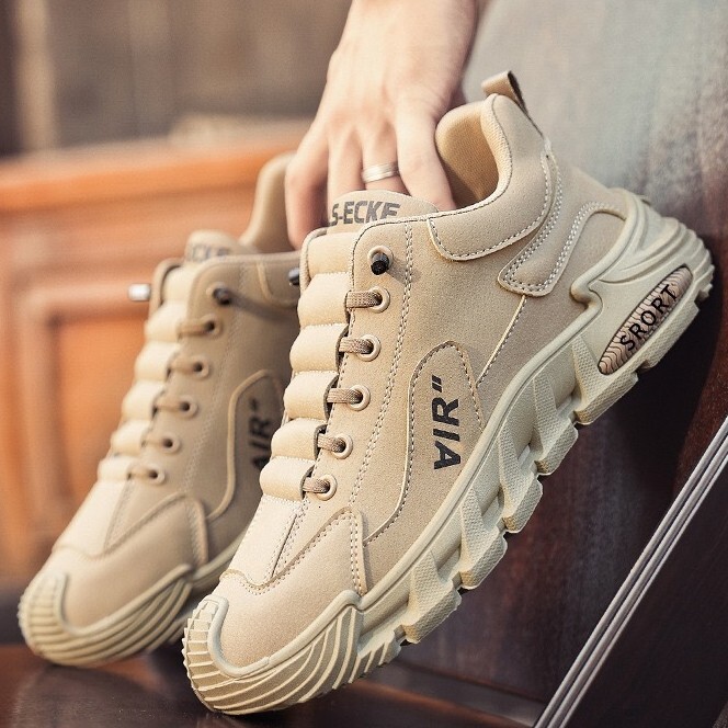 Spring Breathable Casual Men's Trendy Simple Sneakers Versatile Sports Shoes for Students and Teenagers