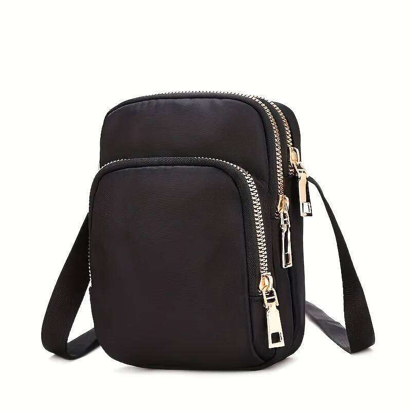 Casual waist single-shoulder bag, casual lightweight crossbody phone case, nylon coin purse, mini bag XJ260129