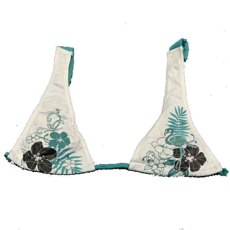 New Summer Beach Seaside Fashion Suit Flower Printing Female Bikinis 90S INS American Design Sexy Spice Girls Slim Swimsuit Z260206