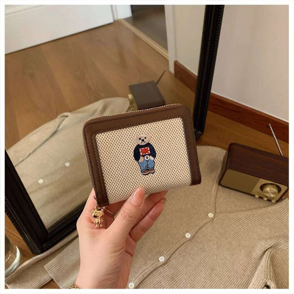 Beibaobao 2025 New Mini Cute Zero Cartoon Fashion Women's Wallet Multi slot Short Integrated Card Bag Y260206