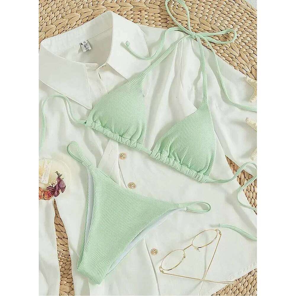 Sexy Bikini Set Women White Black Push Up Bra Micro Swimsuit 2025 Brazilian Beach Holiday Bathing Suit Thong Swimwear Biquini Z260206