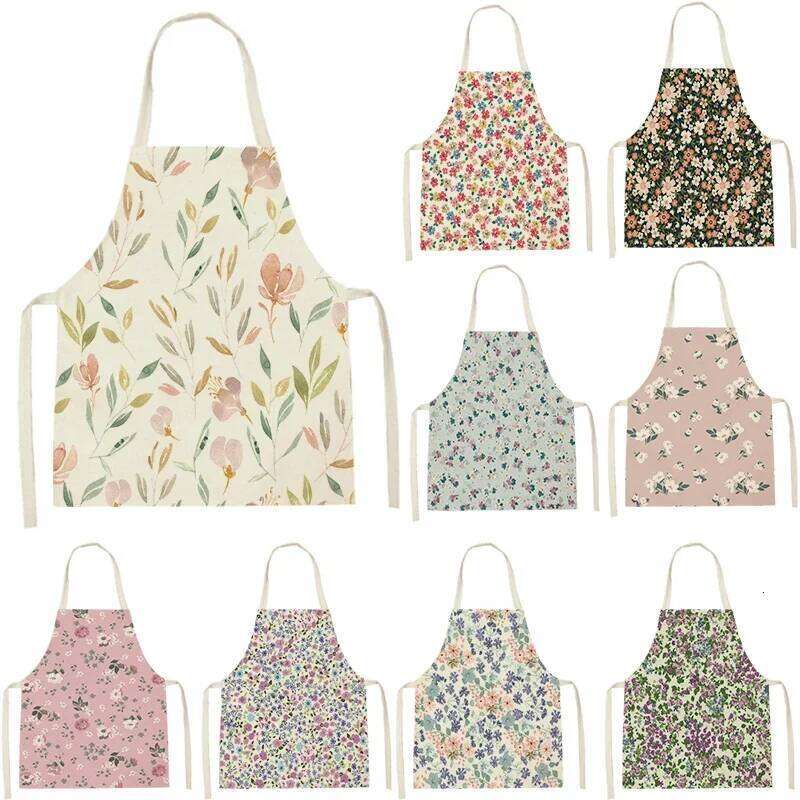 Plant Kids Apron Household Item Adult Hair Pinafore Custom Logo Kitchen Supplie Tablier Aprons 55-68cm S260205