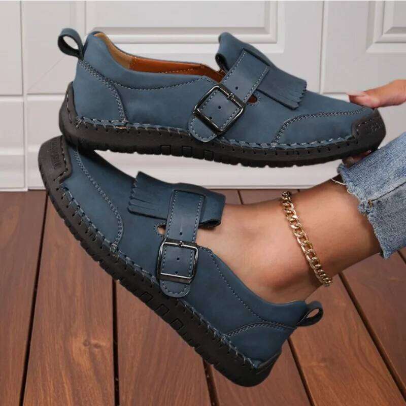 Sneakers for Women Casual Comfortable Lace Up Leather Flat Loafers New Summer Mom Slip on Shoe Mujer Zapatos Chaussure Femme