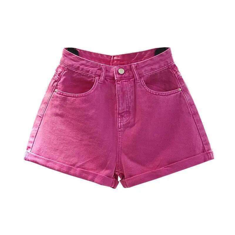 Korean Denim 2025 New Summer A-line Hot Pants Ropa Mujer Jean Shorts C260206