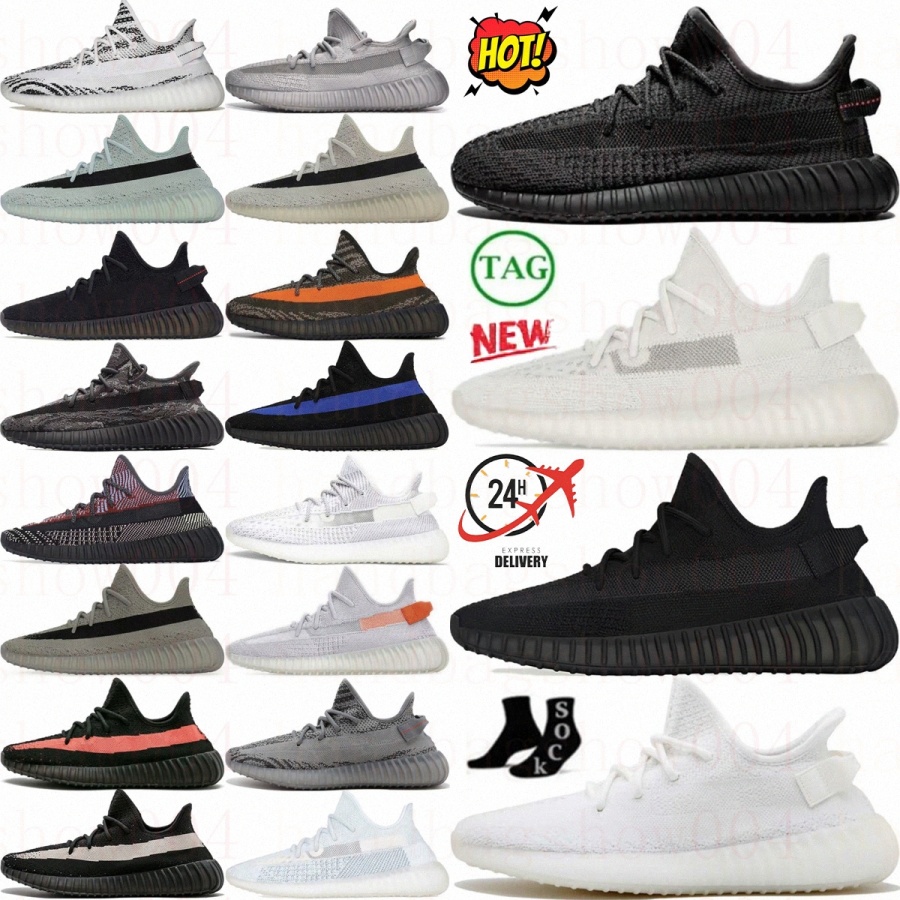 sneakers running shoes 350 V2 Bone Onyx MX Dark Salt Steel Grey Zebra Static Granite Dazzling Blue MX Rock Slate Black Red men women running shoe Sizes 36-45