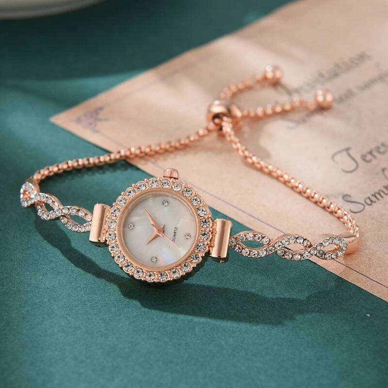 Fashion Rhinestone Women Watch Ladies Bracelet Quartz Watches Clock Relogio Z260206