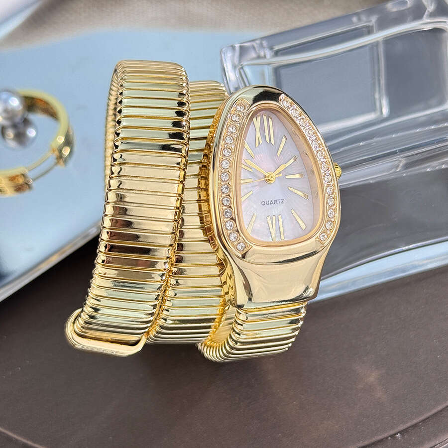 Foreign Trade Snake-Shaped Women's Creative Versatile Quartz Personalized Bracelet Watch