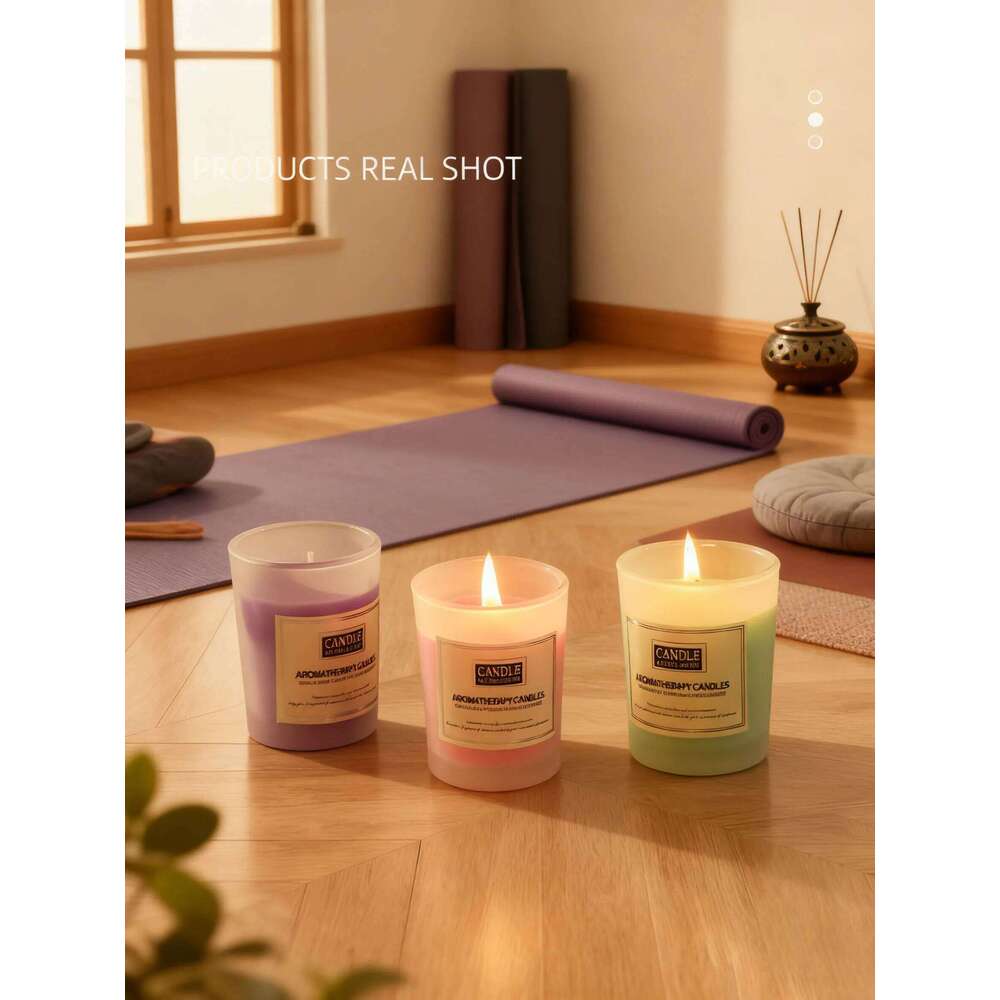 Aromatherapy Candles Smokeless Colorful Set, Home Decor Scented Jar Candles, Romantic Birthday Wedding Party Favor Gift, Relaxin S260205