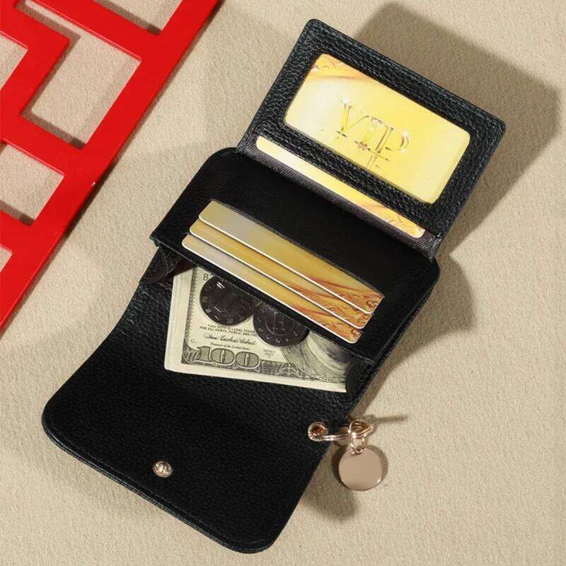 New Korean Style Women's Wallet, Solid Color Simple Coin Purse Portable Credit Card Storage Bag Y260206