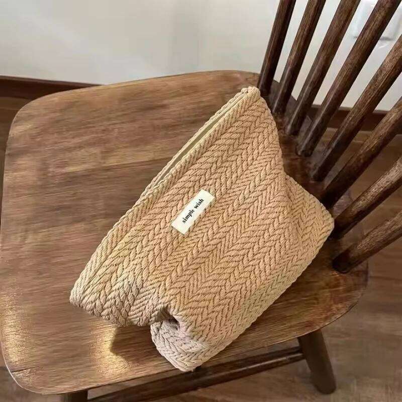 Instagram cosmetics storage high-end feel, hand-held bag, convenient and large capacity, thickened sanitary napkins Y260206