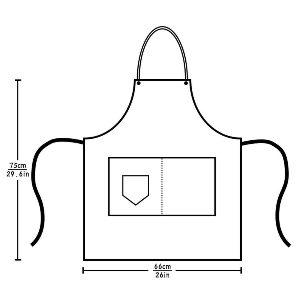 1 Piece Adjustable Chef with Pockets Men And Women Multi-Functional Work Apron for Restaurant Barbecue Cooking Baking S260205